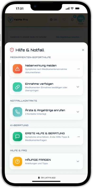 Hilfe & Notfall